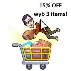 15% Discount wyb 3 items from my closet!